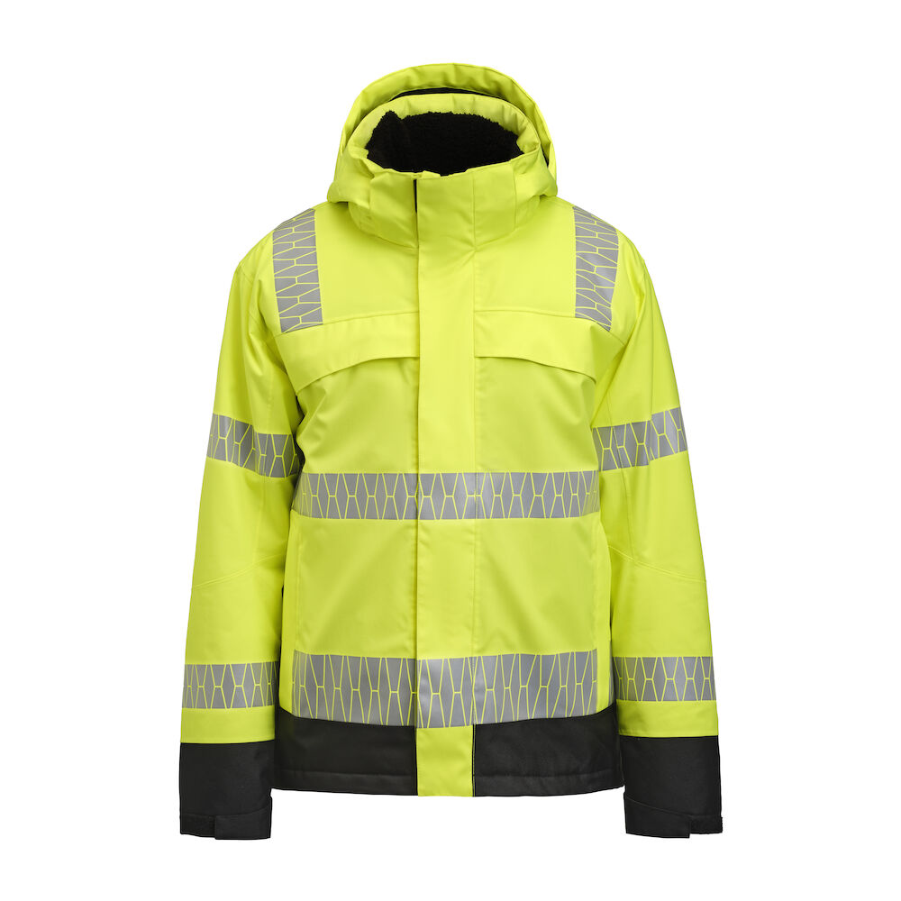 Hi vis waterproof outlet winter jacket